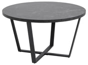 Table basse noire sculptée Rynna