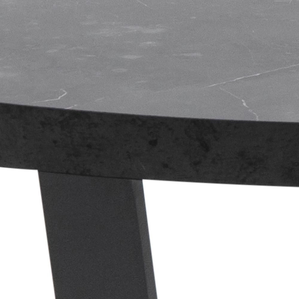 Table basse noire sculptée Rynna