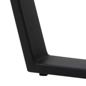 Table basse noire sculptée Rynna