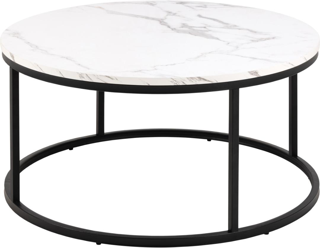 Table basse ronde blanche Nerra