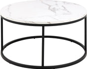 Table basse ronde blanche Nerra