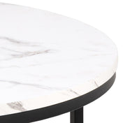 Table basse ronde blanche Nerra