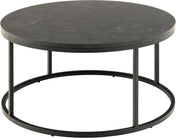 Table basse ronde noire Nerra