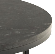 Table basse ronde noire Nerra