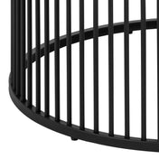 Table basse noire côtelée Veyla