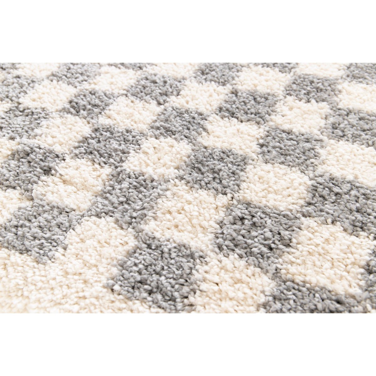 Timeless Handmade Luxury Checkers Rug in Natural Materials