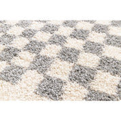 Timeless Handmade Luxury Checkers Rug in Natural Materials