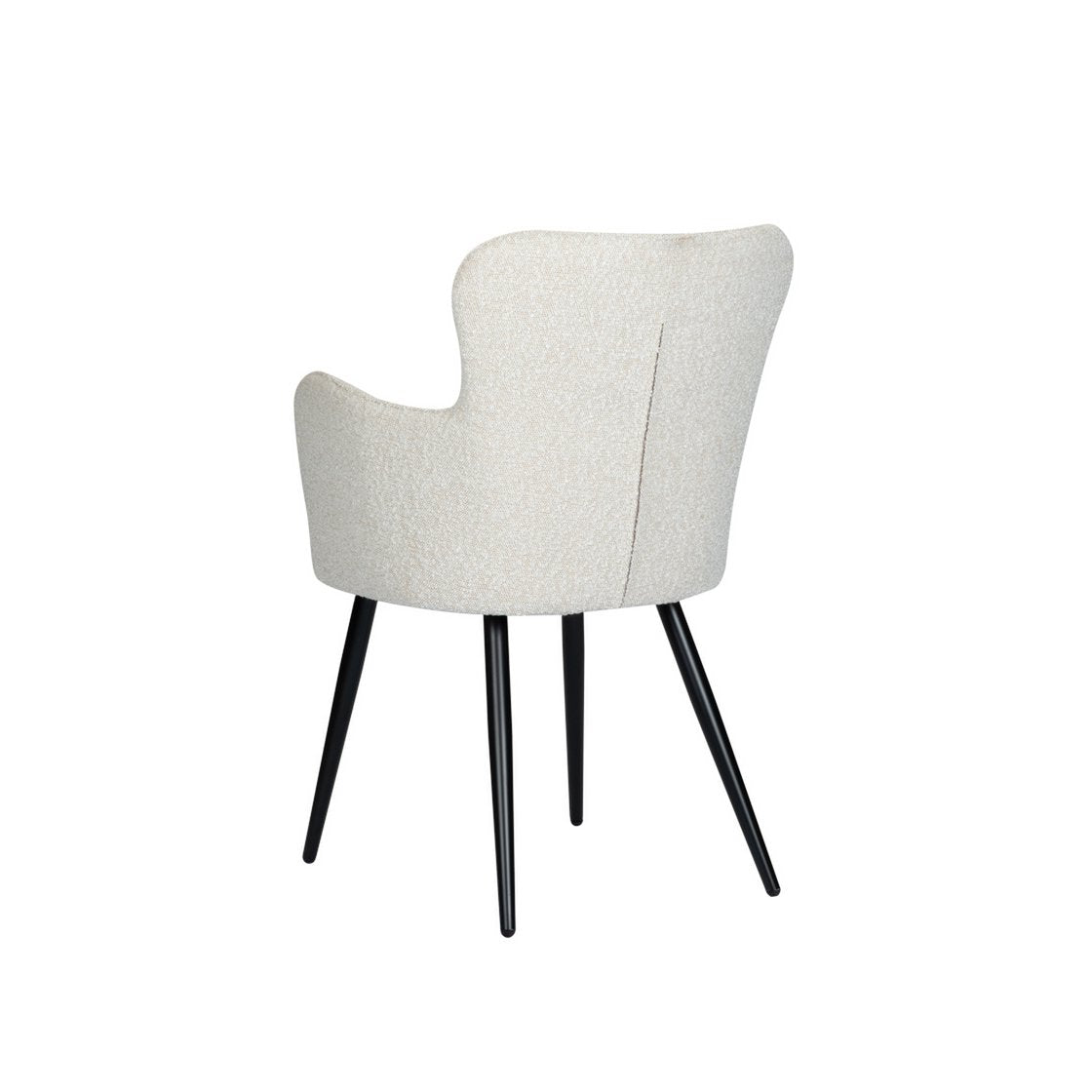 Elegant Pearl White Wing Chairs - Artisanal Luxury Set of 2