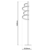 Lampe sur pied LED artisanale intemporelle - Design de maître d'art luxueux