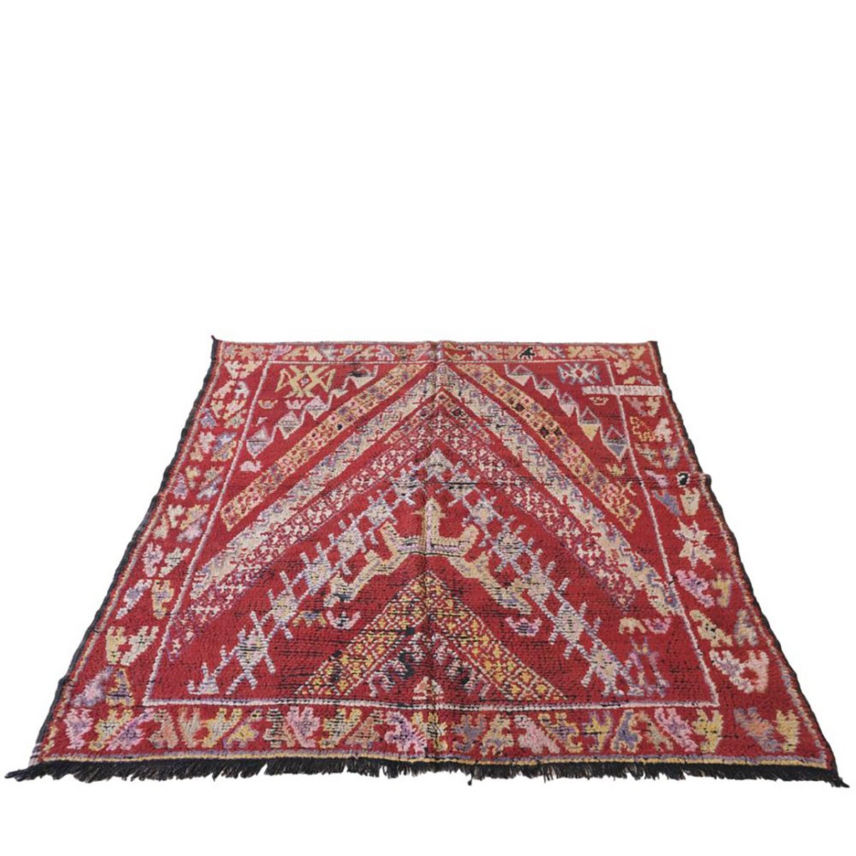 Luxurious Artisan-Crafted Moroccan Berber Wool Carpet 175x180 cm