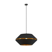 LUNOR 1 Lampe Suspendue Or Noir