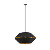 LUNOR 1 Black Gold Pendant Lamp