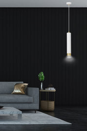 LYONN 1 White Gold Pendant Lamp