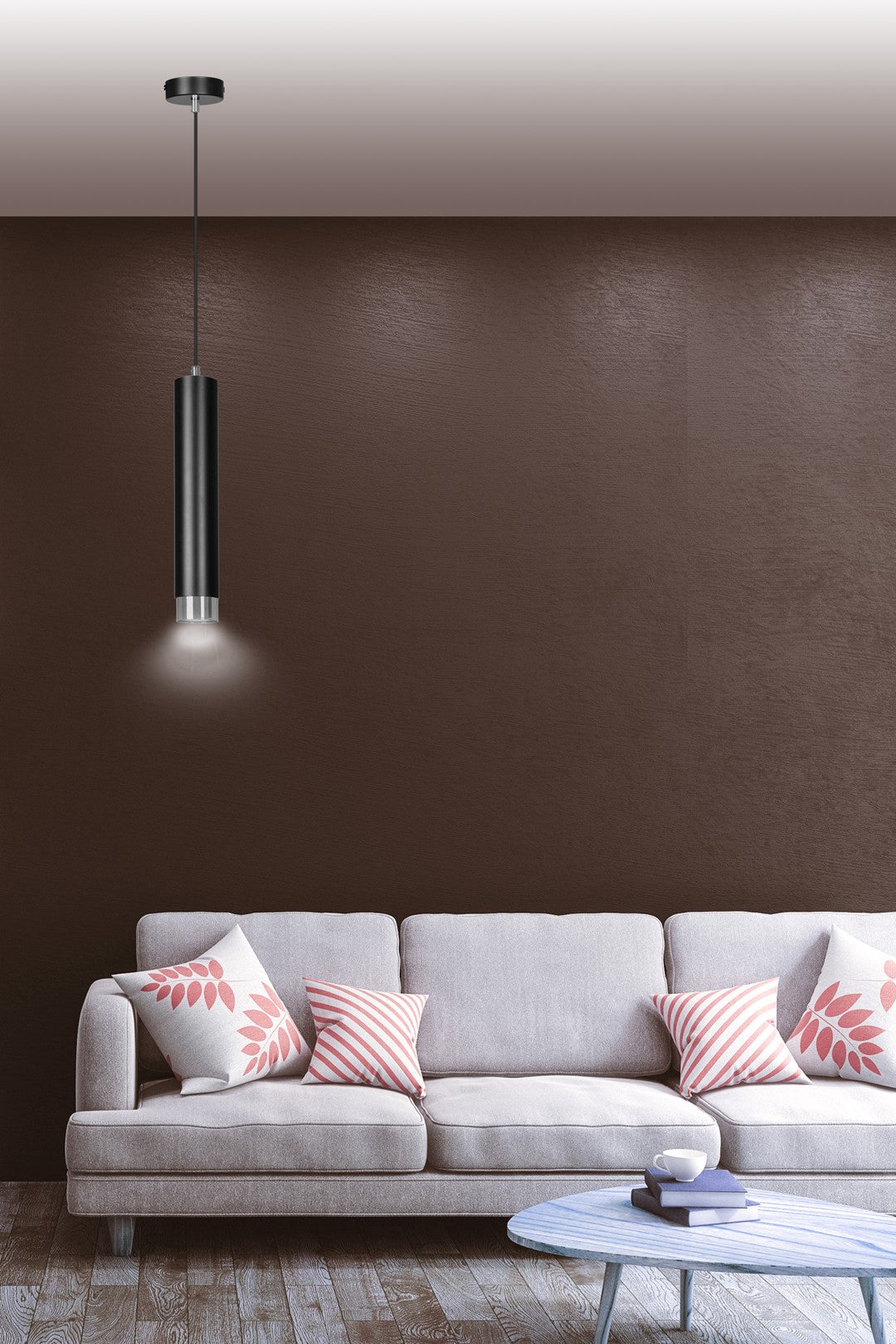 LYONN 1 Black Chrome Pendant Lamp