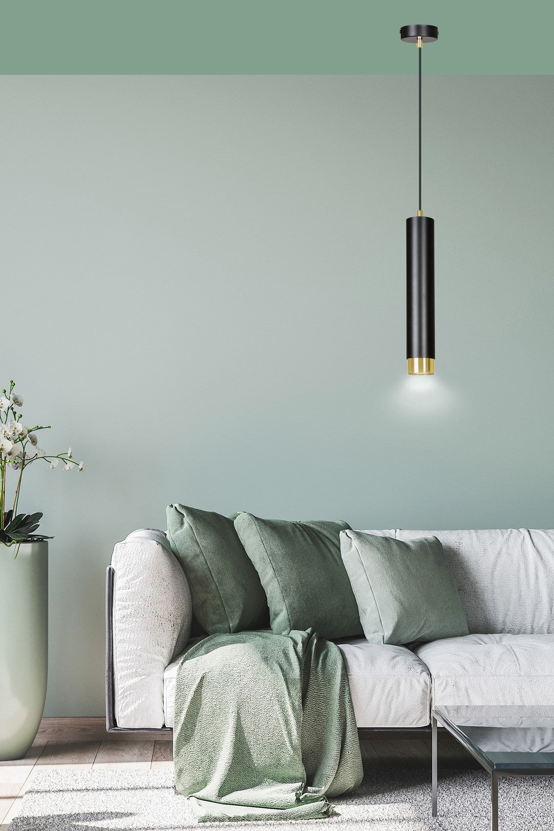 LYONN 1 Black Gold Pendant Lamp