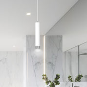 LYONN 1 White Chrome Pendant Lamp