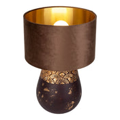 Lampe de table en céramique de luxe faite à la main en beige et gris