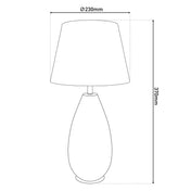 Lampe de table en céramique faite main, luxe intemporel, design artisanal