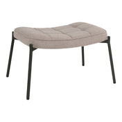 Glasgow Footrest - Footrest, stone, black legs HN1231