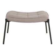 Glasgow Footrest - Footrest, stone, black legs HN1231
