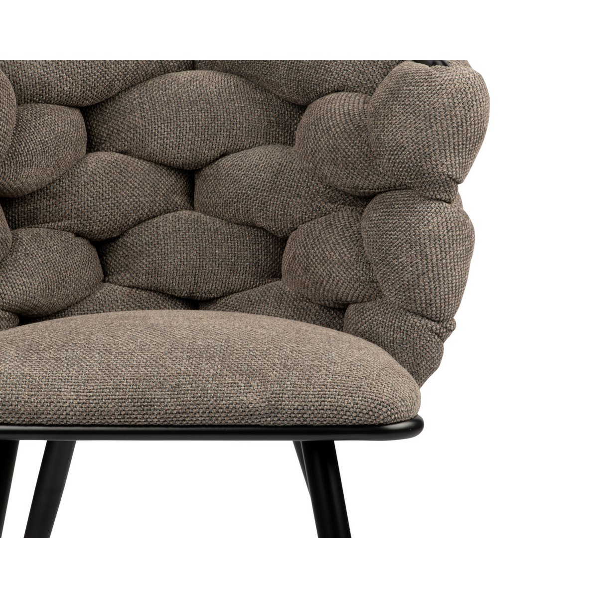 Elegant Hand-Finished Taupe Rock Chairs - Artisanal Craftsmanship