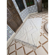 Luxury Handmade Beni Ouarain Rug Crafted from Natural Wool