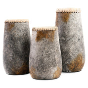 Timeless Handmade Artisan Vase in Antique Grey Design