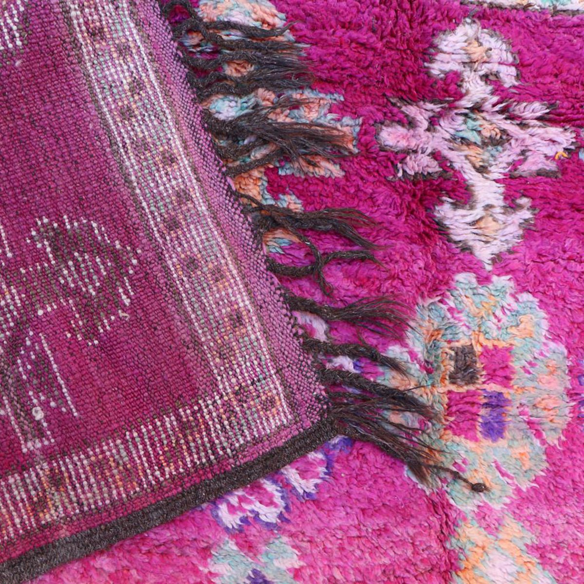 Timeless Luxury Handmade Moroccan Berber Wool Carpet 202x424