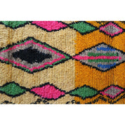 Handcrafted Luxury Berber Wool Carpet in Timeless Design 76x339cm