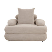 Timeless Handmade Lounge Chair in Premium Beige Natural Design