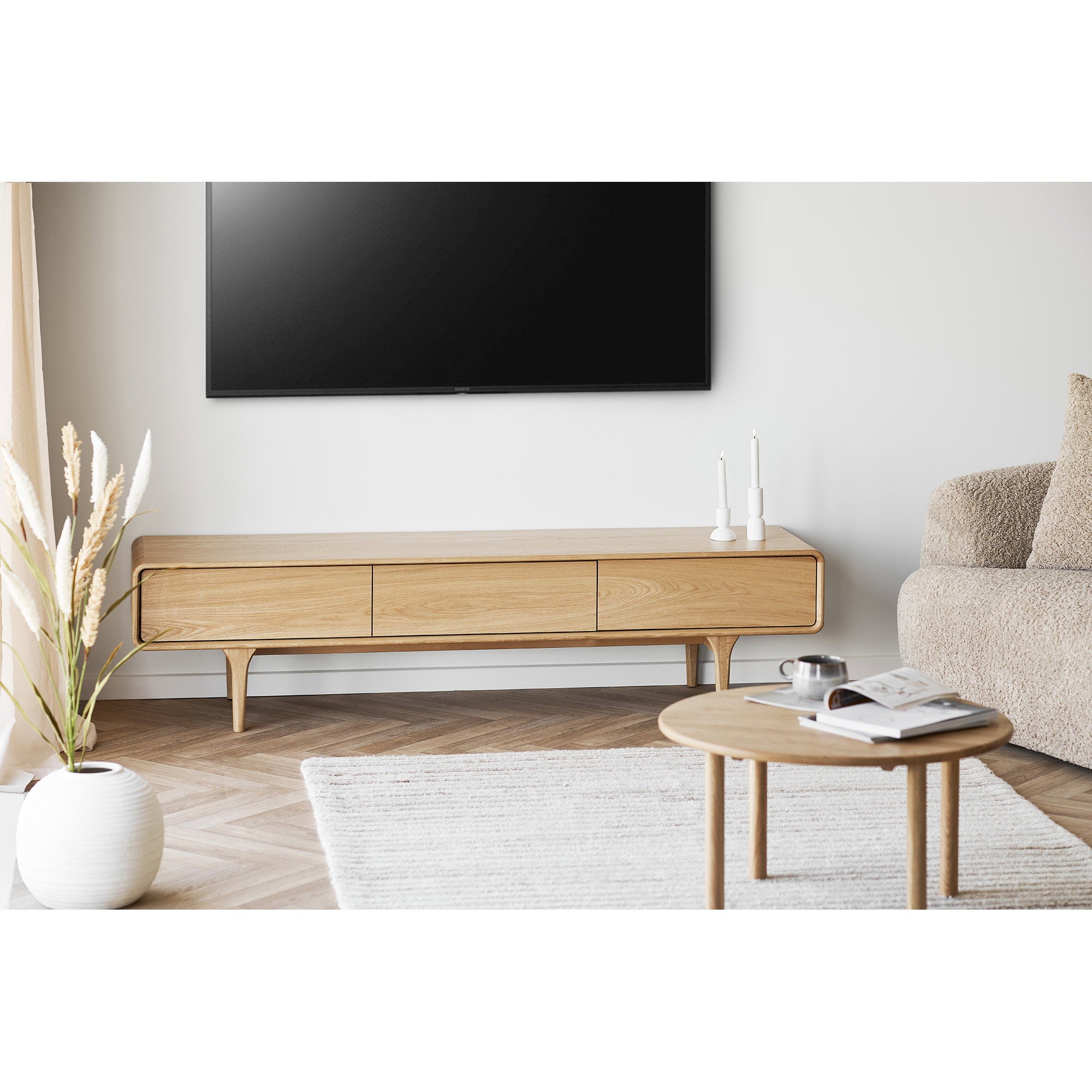 Jena Coffee Table - Coffee table, oak, natural ø70X40 cm