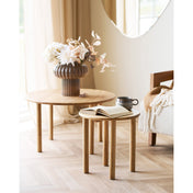 Jena Side Table - Side table, oak, natural ø40X40cm