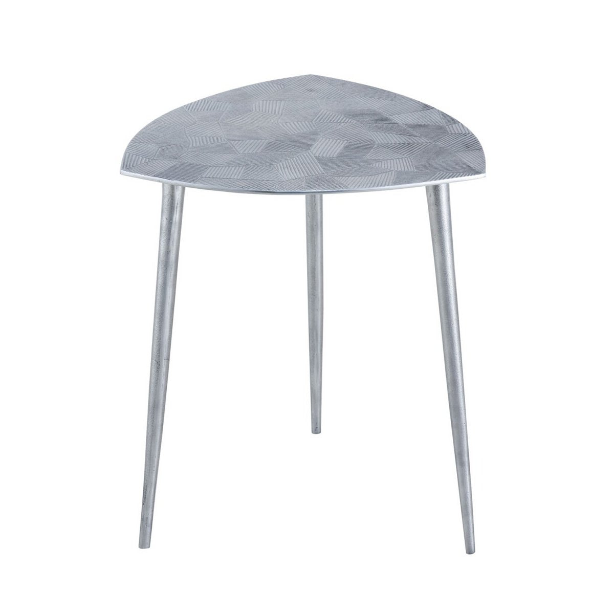 Handmade Artisan Side Table in Silver or Gold Finish (4pcs)