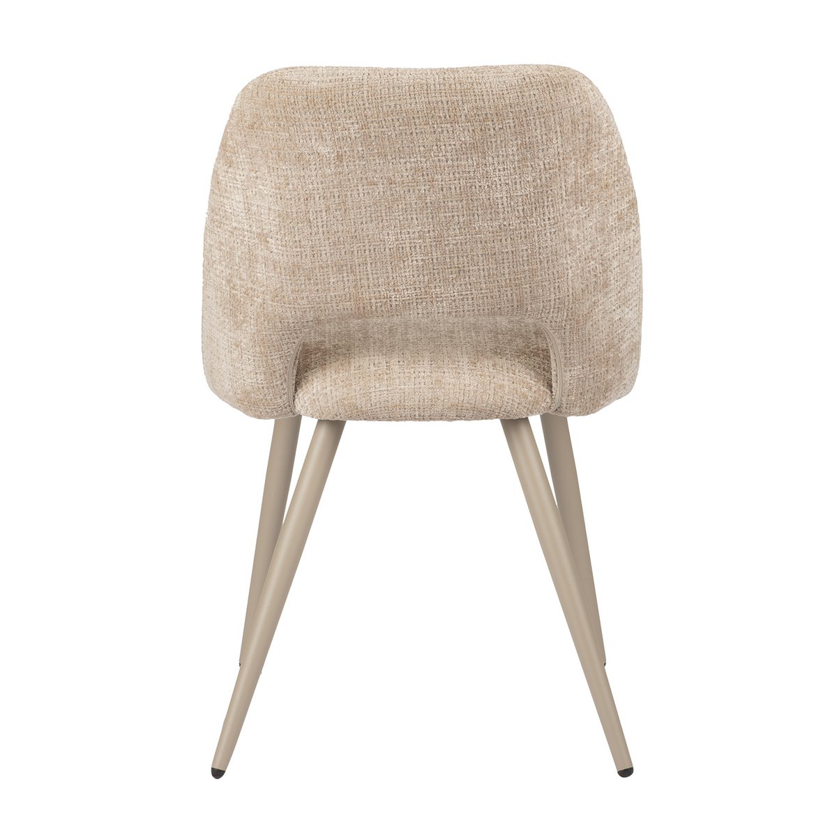 Elegant Hand-Finished Arc Chairs in Neutral Tones - Set of 2