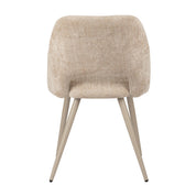Elegant Hand-Finished Arc Chairs in Neutral Tones - Set of 2
