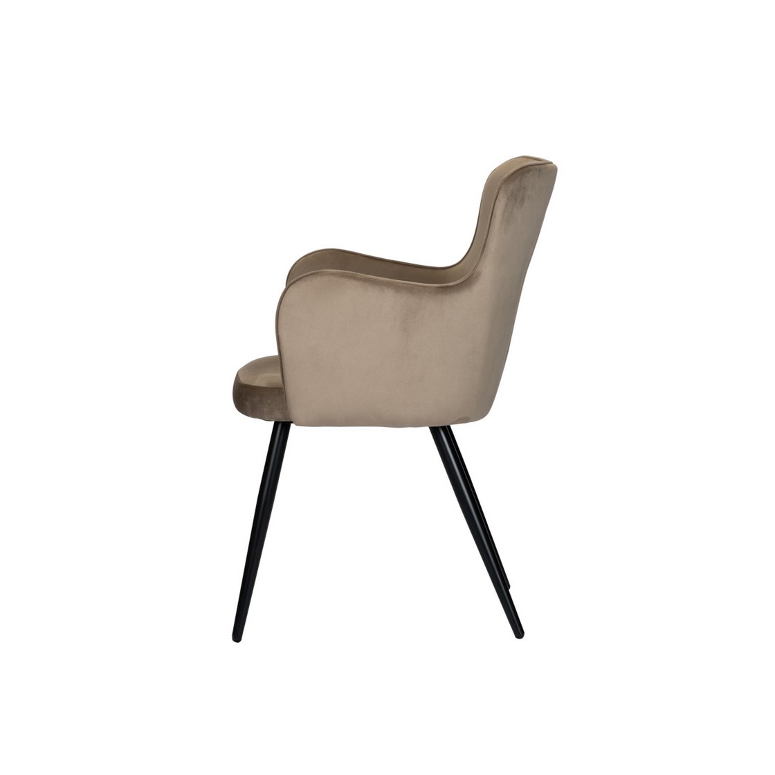 Elegant Hand-Finished Wing Chairs in Neutral Tones Set of 2