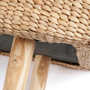 Handmade Water Hyacinth Bench - Timeless Artisan Design
