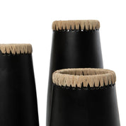 Handcrafted Luxury Black Vase - Timeless Artisan Design