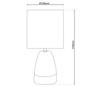 Lampe de table en céramique Cremona