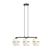 LUNOR 3 Lampe Suspendue en Or Blanc