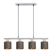 Lampe suspendue de luxe artisanale à finition satinée naturelle