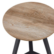 Table d'appoint Arden en vieux chêne/métal noir