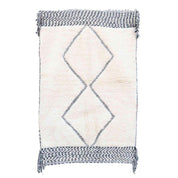 Timeless Luxury Handmade Moroccan Berber Wool Carpet 136x213cm