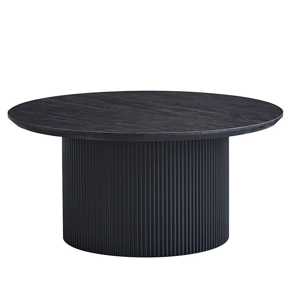 Table basse en chêne foncé Noirline