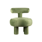 Abrazo velvet armchair green