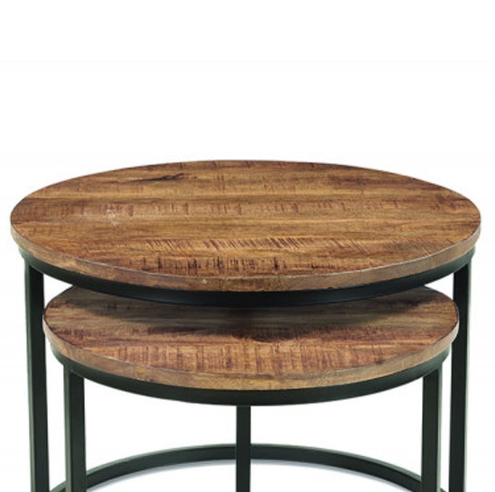 Table d'appoint Vera en bois de manguier