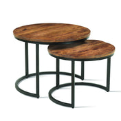 Table d'appoint Vera en bois de manguier
