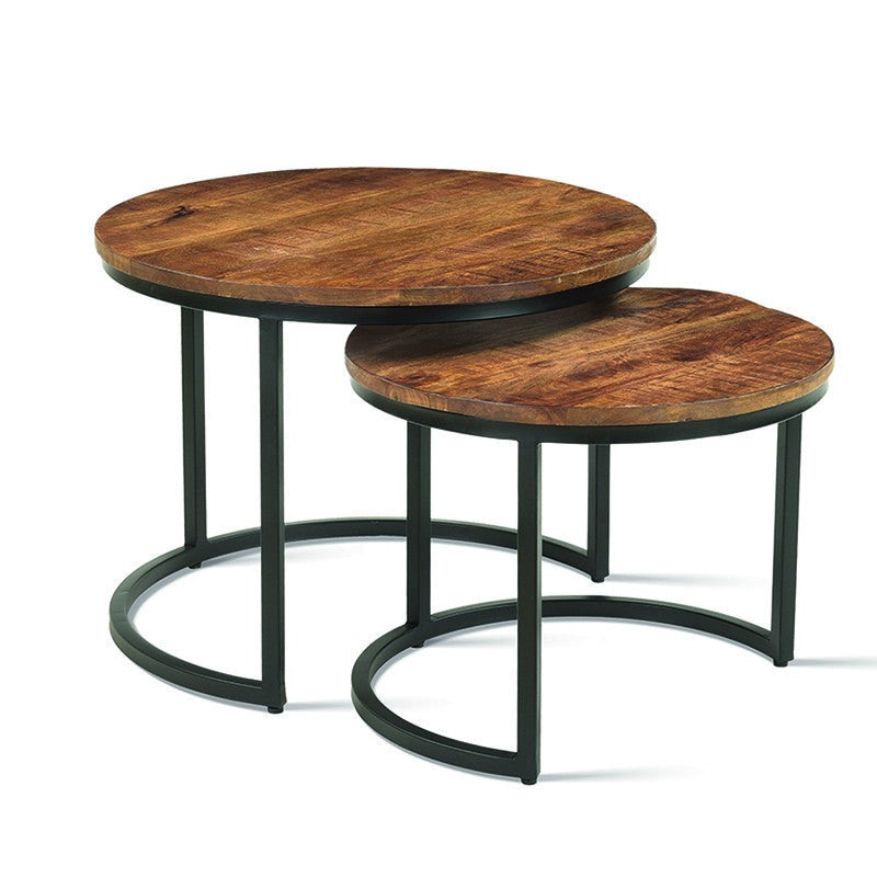 Table d'appoint Vera en bois de manguier