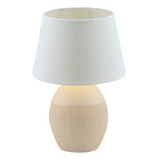 Timeless Handmade Ceramic Table Lamp in Premium White Finish