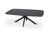 Table basse danoise ovale pierre noire